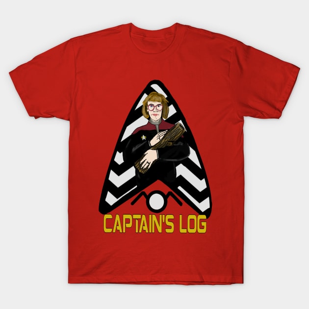 Captain's Log Lady T-Shirt by TL Bugg